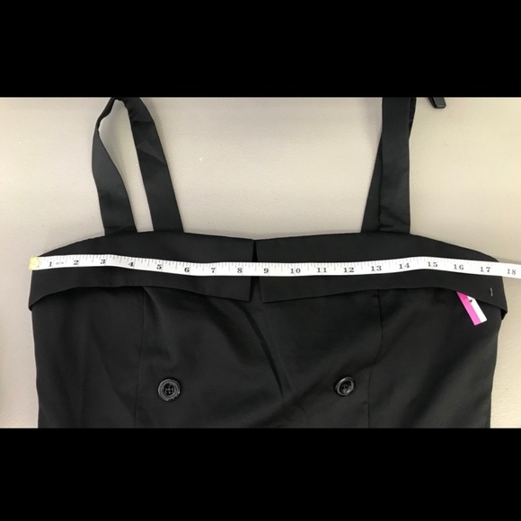 🎁🤩 NWT Pinup FAVLUX Black Side Slit Button Dress Sexy Retro Sailor Rockabilly - Picture 7 of 7